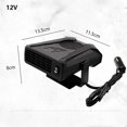 thumbnail image 3 of Calentador de coche, calentador portátil de 12 V/24 V, ventilador de calentador eléctrico descongelante con enchufe para encendedor de cigarrillos, 3 of 5