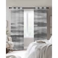 thumbnail image 3 of Gray White Blackout Curtains 72 Inches Long for Bedroom, Vintage Country Abstract Gradient Mottled Thermal Insulated Room Darkening Black Out Window Curtain Panels Grommet Drapes for Living Room, 3 of 8