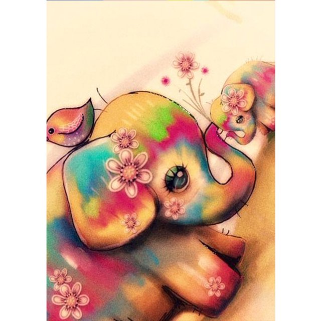Taladro Pintura Diamante (DF3680) 5D DIY Animal Completo Punto de Cruz Kits de Mosaico (W549) 40x50cm FLhrweasw Nuevo