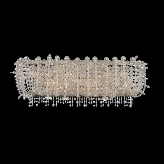 030622-010-FR001-Allegri Lighting-Cielo - Six Light Bath Vanity   Chrome Finish with Firenze Clear Crystal