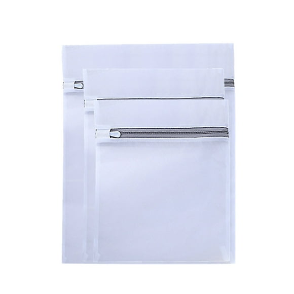 Fiudx Bolsas de Lavandería Reutilizables de Malla de Poliéster Que Evitan Daños En La Ropa, Protegen La Cremallera, Son Versátiles para Ropa Interior, Calcetines, Camisas y Suéteres. Juego de 3 Pieza