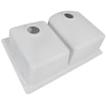 thumbnail image 3 of Ruvati RVG1345GR Epigranite 33" Drop-In Double Basin Granite Composite Kitchen Sink - Grey, 3 of 7