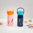 thumbnail image 3 of Zak Designs 14oz Stainless Steel Harmony Water Bottle Inspired by St. Jude Patient Art Floral, 3 of 16