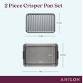 thumbnail image 2 of Anolon Advanced Bakeware10 inch x 15 inch Nonstick Sheet Pan and Crisper Set, Graphite, 2 of 3