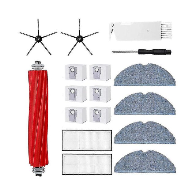 Accessory Set For S7 Pro Ultra/s7 Maxv Ultra,6 X Dust Bags, Main Roller Brush Robot Vacuum Cleaner