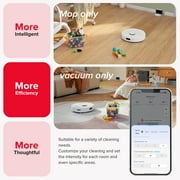 Roborock Q8 Max Robot Vacuum and Mop with Obstacle Avoidance, LiDAR Navigation, 5500Pa Suction Power, and App Control(White)