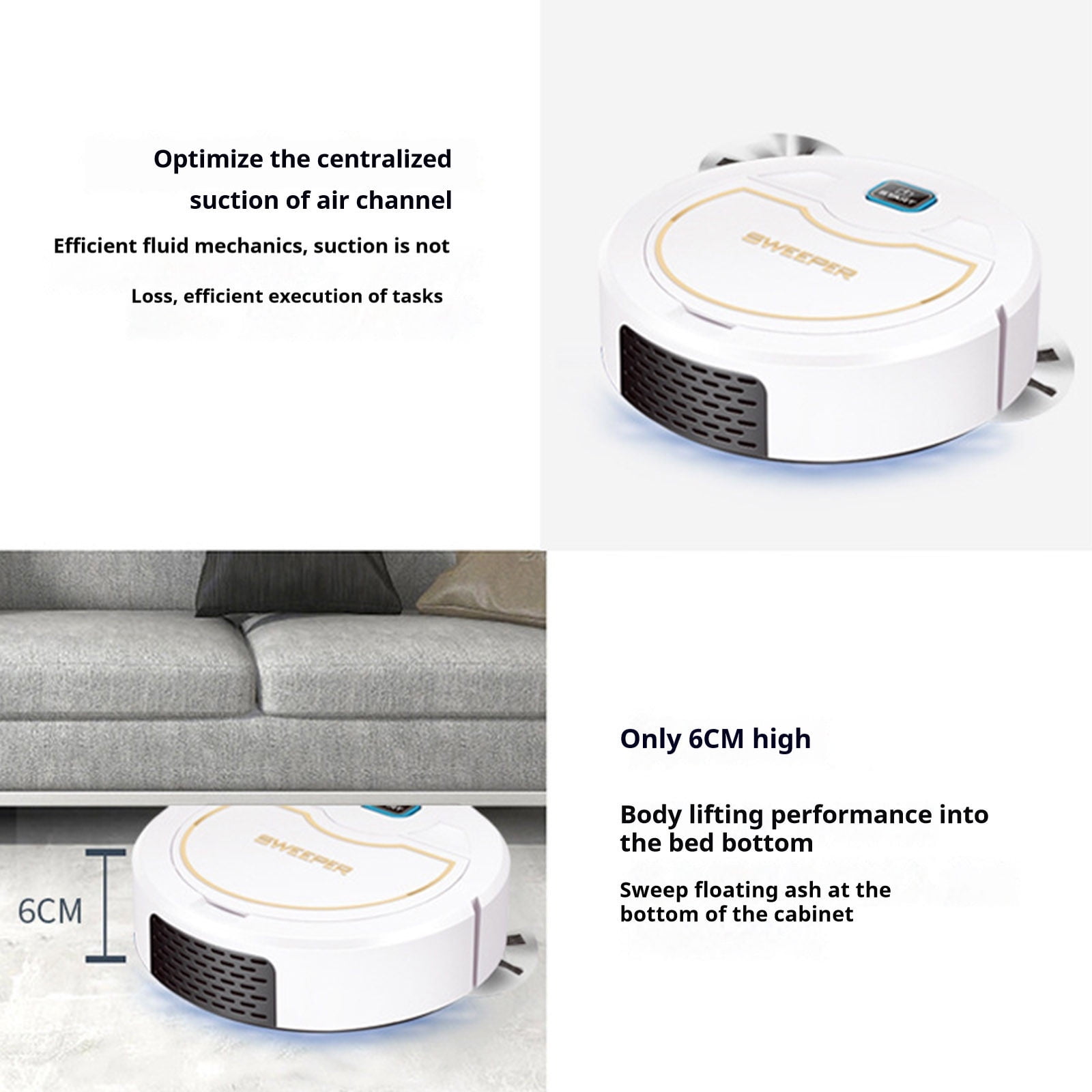 Matoen Robot Vacuum and Mop Combo, LiDAR Navigation, Robotic Vacuum Cleaner, Smart Mapping for Pet Hair, Hard Floor, Carpet