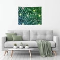 thumbnail image 5 of Uemuo Green Disco Lights Printed 29x37 Inch Tapestry Wall Hanging – Lightweight & Durable – Perfect for Dorm Decor, Beach Throw, Sofa Cover, Tablecloth, 5 of 8