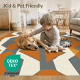 thumbnail image 4 of ODIKA 6'x9' Washable Area Rug Non-Slip, Easy Care, Scandinavian Minimalist Asymmetrical Motif Transitional Style for Family Room, Living Room, Master Bedroom, 4 of 7