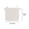 thumbnail image 4 of AuroraX Beige Chair Cushions for Dining Chairs Thick Soft Solid Color Office Chair Cushion Stain-Resistant 15"x15", 4 of 5