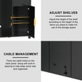 thumbnail image 3 of Coffee Bar Cabinet with Fridge Space, Mini Fridge Cabinet，Buffet Sideboard，53.2"L, 3 of 9
