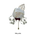thumbnail image 4 of destyer Wedding 643 Wedding Groom and Bride Simulation Flower Chest Flower Brooch Flower Simulation Flower Halloween Christmas, 4 of 9