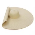 thumbnail image 2 of Sombrero De Paja Flexible Sombrero De Sol De Gran Tamaño Sombrero De Playa De Ala Grande Anti-Uv Protección Solar Sombrero De Verano Enrollable Plegable Eigraketly AP006403-02, 2 of 6