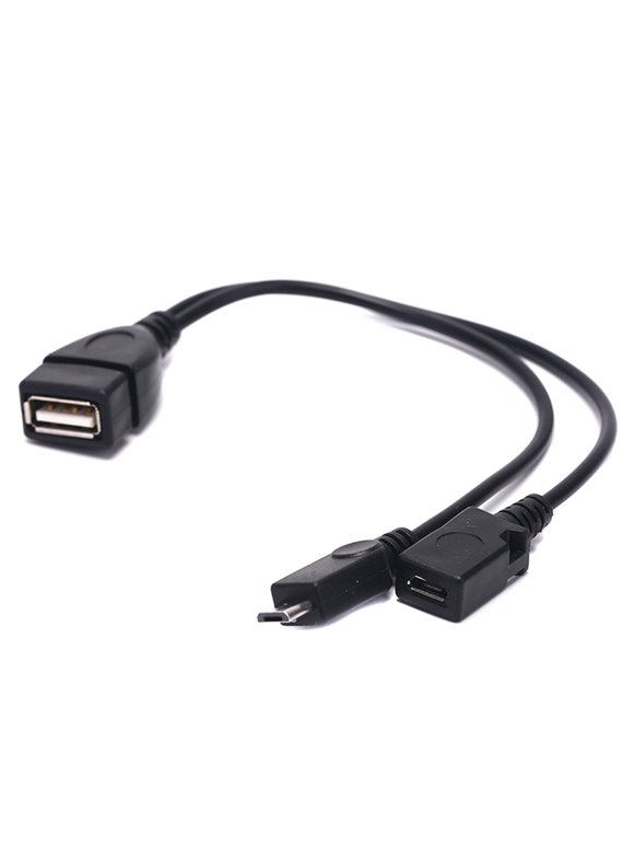 2 in 1 Micro Usb OTG Data Cable Host Power Y Splitter Can Be Externally Powered for Phone Tablet for Android Windows