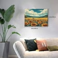 thumbnail image 2 of Balery Field Style Bicycle Young Sunflower Pattern Canvas Decorative Picture – 30x40in Premium Wall Art, Modern Canvas Print for Home Decor（Horizontal）, 2 of 6