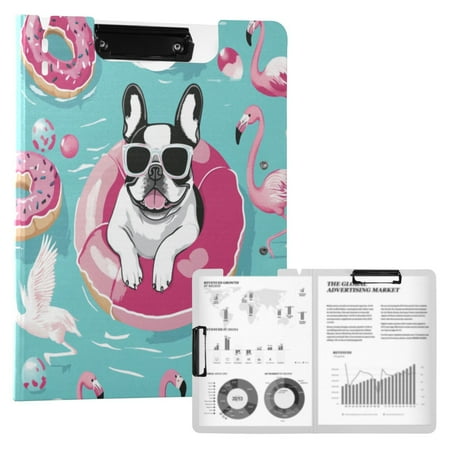 A4 Double Clip File Folder 18.9×12.6in Clipboards Foldable Binder Holds 80 Sheets Project Folder for Office Home Black and White Dog A4 Double Clip File Folder 18.9×12.6in Clipboards Foldable Binder Holds 80 Sheets Project Folder for Office Home Black and White Dog