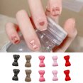 thumbnail image 2 of dianhelloya Nail Art Supplies 50Pcs Bow-knot Nail Decors Creative Shape Vibrant Color Reusable Stunning Visual Effect Wide Application Decorative Resin 3D Bow-knot Nail Art Decorations Accessories, 2 of 8