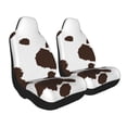 thumbnail image 2 of Honeii Brown Cow for Car Seat Covers Full Set, Seat Covers for Cars, Car Seat Protector Waterproof, Leather Car Seat Cushion-2 PCS, 2 of 9