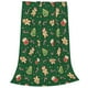 thumbnail image 2 of Balery green Christmas Element Manta de Felpa Suave y Acogedora – Cobija de Franela Aterciopelada para Cama, Lavable y Cálida para Sofá, Mascotas, Transpirable-50"x40", 2 of 7