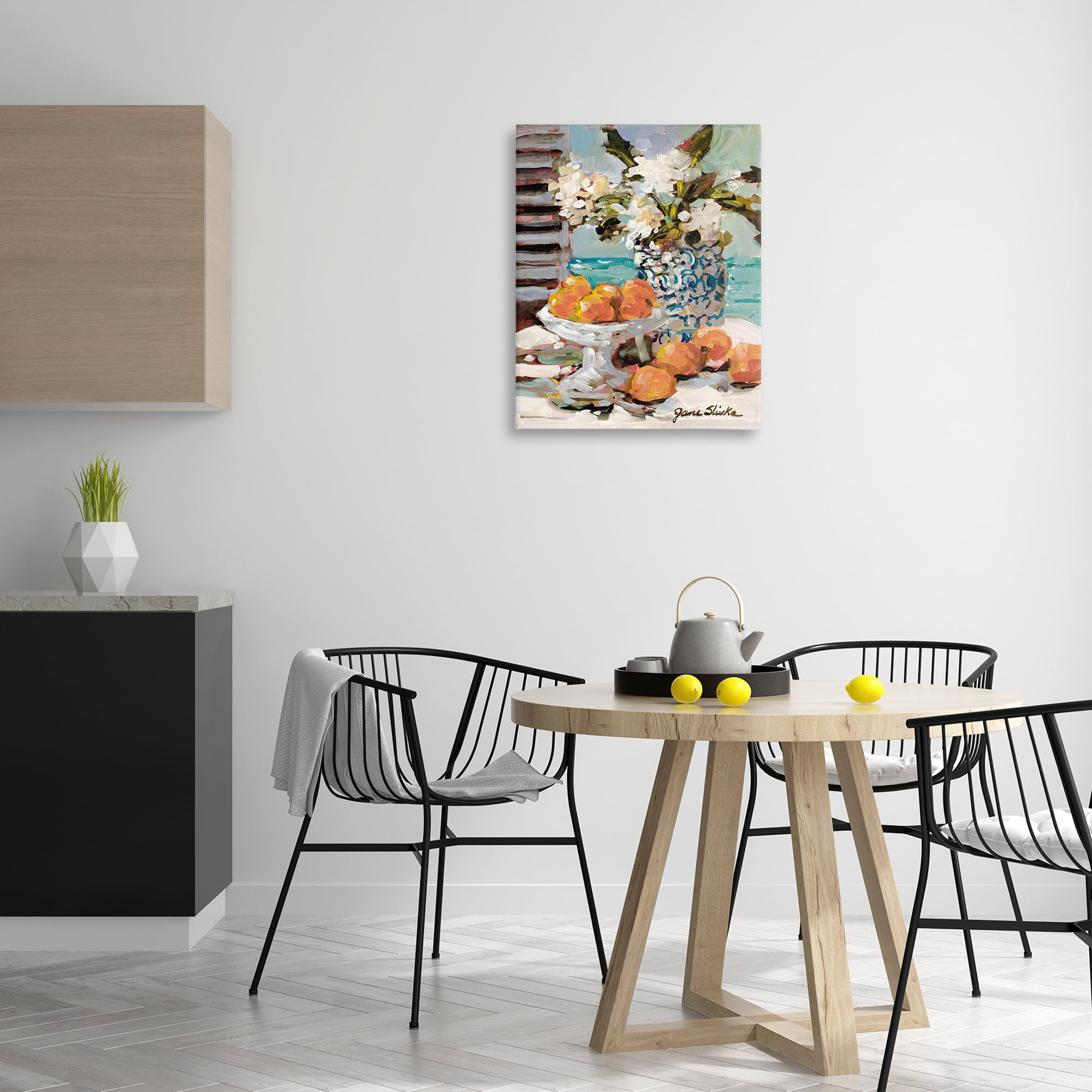 Stupell Industries Coastal Fruits Still Life Food & Beverage Painting Gallery Wrapped Canvas Art Print Wall Art, 24 x 30