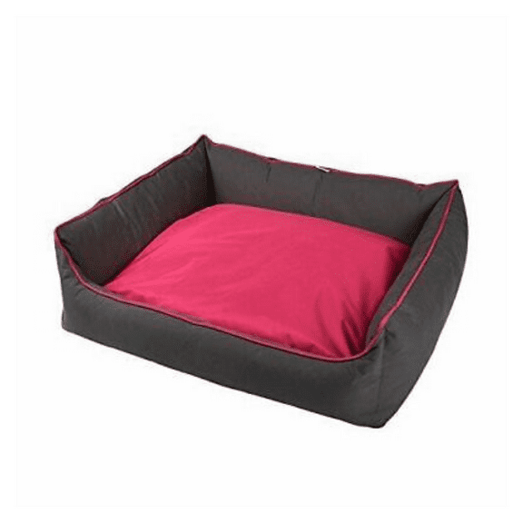 Totally Pooched Explore Bolster Dog Bed, Pink, Large