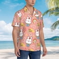 thumbnail image 5 of Haiem Rabbit So Cute Printed Hawaiian Shirt for Men - Men’s Casual Beach Summer Shirts - Stretch Fabric with Modern Fit-XX-Large, 5 of 9