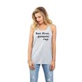 thumbnail image 2 of Thread Tank But First Gangsta Rap Women Sleeveless Flowy Racerback Tank Top, 2 of 4