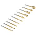 thumbnail image 1 of 10PCS Carbide Rotary Tungsten Burr Set, 1/4-Head 1/8 Shank Die Grinder Bit Grinding-Head for Carving, 1 of 5