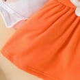 thumbnail image 6 of CAUYDY 0 3 6 9 Months 1T 2T Baby Girl Cute Clothing Set Infant Girls Long Sleeve Bodysuit Newborn Fall Winter Romper Preemie Outfit Sizes 6-9 Months,Orange, 6 of 7