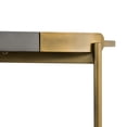 thumbnail image 5 of Dua Grey Concrete Console Table with Antique Brass, 5 of 8