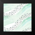 thumbnail image 2 of Pinto, Patricia 12x12 Black Modern Framed Museum Art Print Titled - Ocean Treasures Fishes, 2 of 5