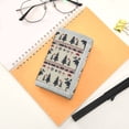 thumbnail image 7 of JIALIOU Nylon Trifold Card Wallet with ID Window Zipper Pocket for Men Women Teen Moose Tree Silhouette, 7 of 7