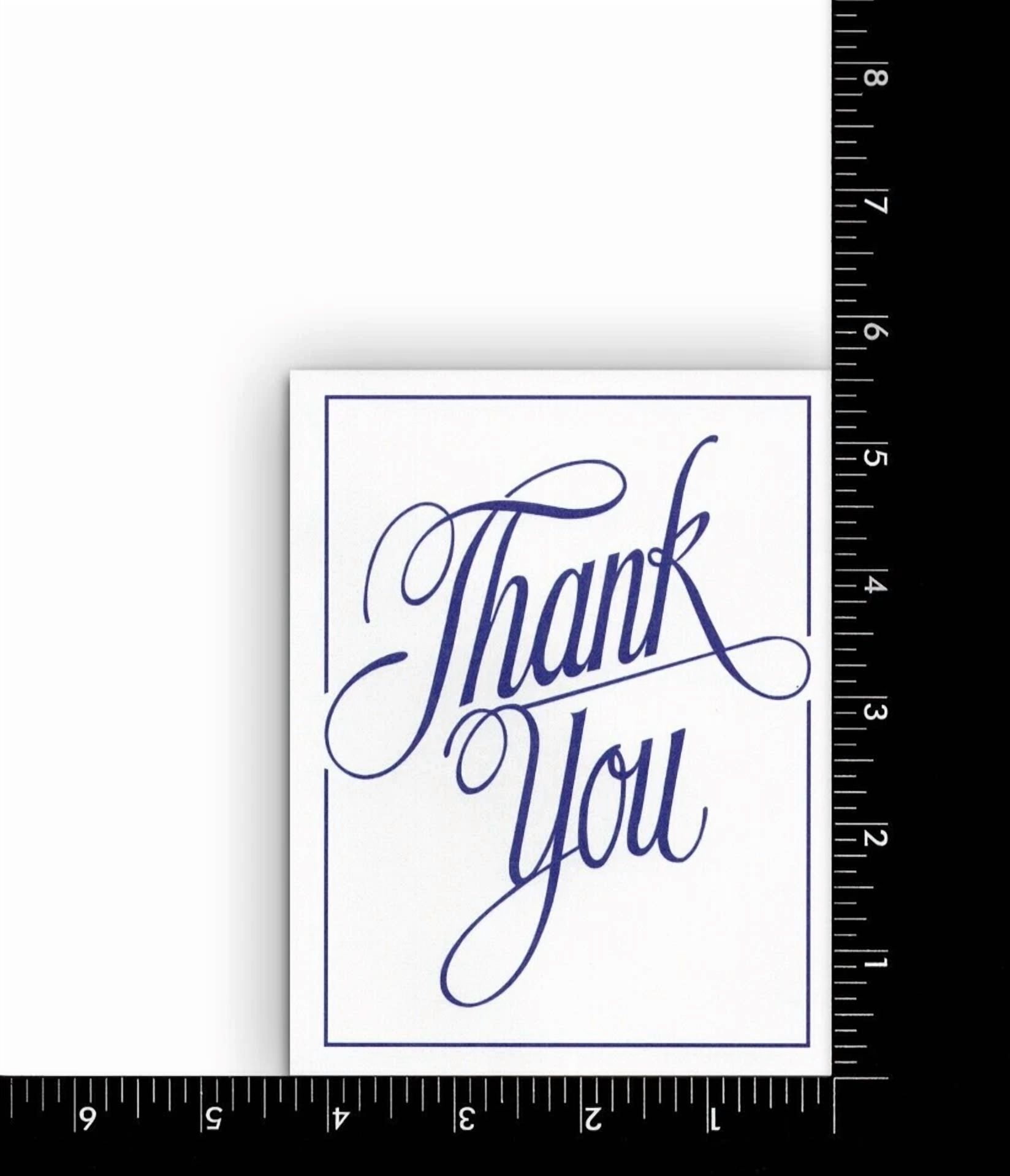 Set Of 6 Elegant Thank You Blank Note Cards + Envelopes By Premium Greetings