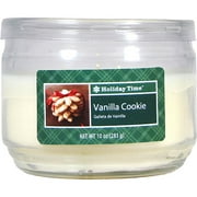 Mainstays Holiday Time 10-oz Vanilla Cookie Jar Candle, Ivory, 4-Pack