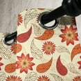 thumbnail image 3 of Ambesonne Orange Grommet Curtain, Red Retro Poppy Flowers, 50" x 72", Orange Red Peach, 3 of 6