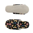 thumbnail image 5 of COEQINE Capybara Flower Slip On Slippers for Women, Comfortable Fuzzy Sandals Y2K Open Toe Slippers Machine Washable Slip On Slides Footwear for Home Bedroom Spa Travel, 40-41, 5 of 7