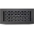 thumbnail image 1 of Prima Decorative - Cast Aluminum Floor Register with Unique Design for Floors, Walls and Ceilings, Floor Registers 4x10 Inches Model VR-100 Black Matte, 1 of 6