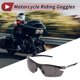 thumbnail image 2 of Gafas de motocicleta únicas 1 Pc, gafas de sol ciclismo UV400, lentes gris oscuro, marco negro y gris, anti-reflejo de tri-acetato de celulosa PC, 2 of 6