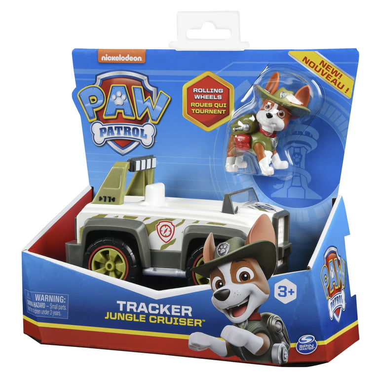 friktion Uganda Almindeligt PAW Patrol, Tracker's Jungle Cruiser Vehicle with Collectible Figure, for  Kids Aged 3 and up - Walmart.com