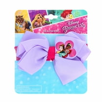 Disney Princess Purple Glitter Headwrap Hair Bow for Girls Dress Up ...
