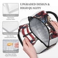 thumbnail image 3 of Disketp Patriotic Boxing Bear Art Bolsa Térmica para Almuerzo, Lonchera con Abertura Amplia y Gran Capacidad, Organizador Reutilizable para Mujeres, Hombres y Adultos, 3 of 6