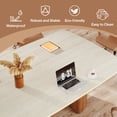 thumbnail image 6 of Tribesigns 6.56 ft Conference Table, Large Rectangle Meeting Table for 8-10 People (Without Chair), 6 of 7