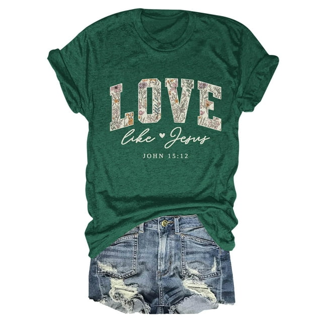 Daznico T-Shirt Graphique à Manches Courtes Col Rond pour Femmes, Doux, Décontracté, Confortable, Basique pour Usage Quotidien