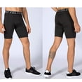 thumbnail image 4 of LANBAOSI 5 Pack Men Compression Running Shorts with Pocket Athletic Yoga Workout Underwear Size L, 4 of 7