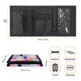 thumbnail image 6 of CHAQLIN Geometric Cute Cat Children's Wallet, Polyester Tifold Coin Purses for Travel, Portable Lightweight Kids Trifold Wallet, 6 of 7