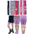 thumbnail image 7 of ToBeInStyle Girls Pack of 6 Classic Pull-On Assorted Warm Winter Tights, 7 of 7