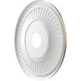 thumbnail image 4 of Ekena Millwork 19"OD x 3 1/2"ID x 1"P Berkshire Thermoformed PVC Ceiling Medallion (Fits Canopies up to 8 3/8"), Metallic Dark Copper, 4 of 10