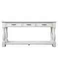 thumbnail image 2 of Triple Tree Pine Console Table, Antique White, 2 of 9