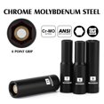 thumbnail image 3 of MIXPOWER 1/4" Drive Deep Magnetic Impact Socket Set with Storage Rails, 14-Piece, 6 Point, 4-15mm, Metric, CR-MO, 3 of 6