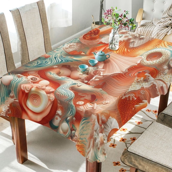 BZSMCE Square Tablecloth Mooli Seamless Pattern Pattern Tableclothes
